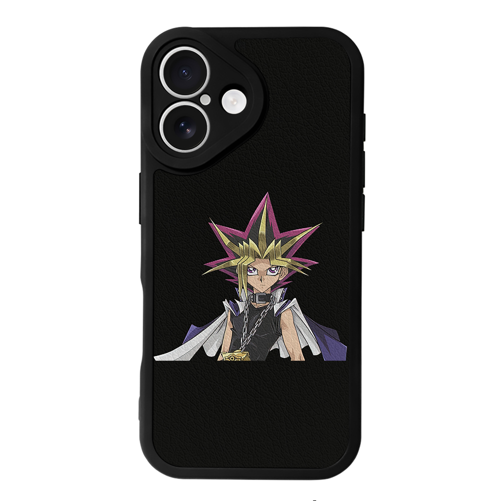 遊☆戯☆王 Yu-Gi-Oh! 【iPhone 16シリーズ対応】シリコンスマホケース（レザー調） 材質：シリコン